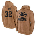 GB.Packers #32 MarShawn Lloyd Player Brown Salute to Service Hoodies Limited Game Ldoa Stitched Jerseys