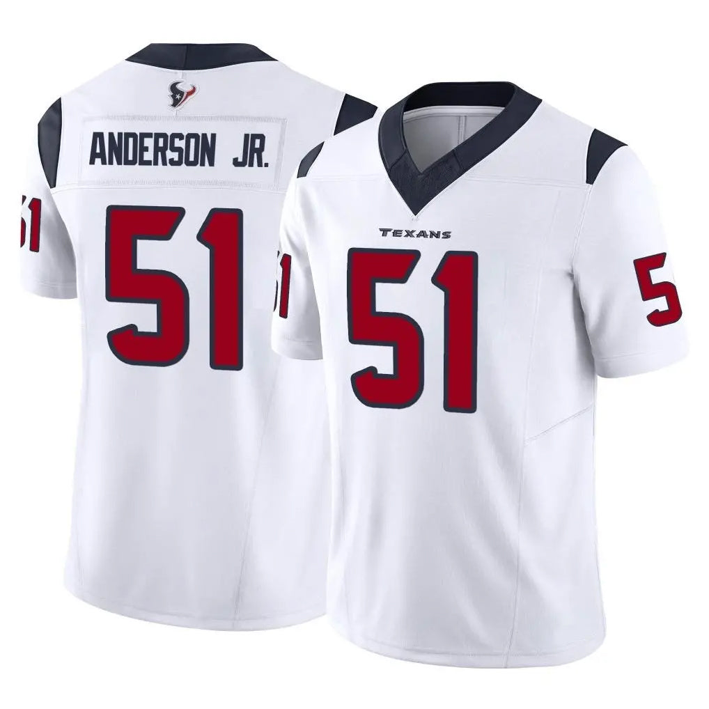 H.Texans #51 Will Anderson Jr. Player White Limited Vapor F.U.S.E. Home Game Ldoa Stitched Jerseys