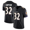 B.Ravens #32 Trenton Simpson Player Black Vapor Untouchable Limited Home Game Ldoa Stitched Jerseys