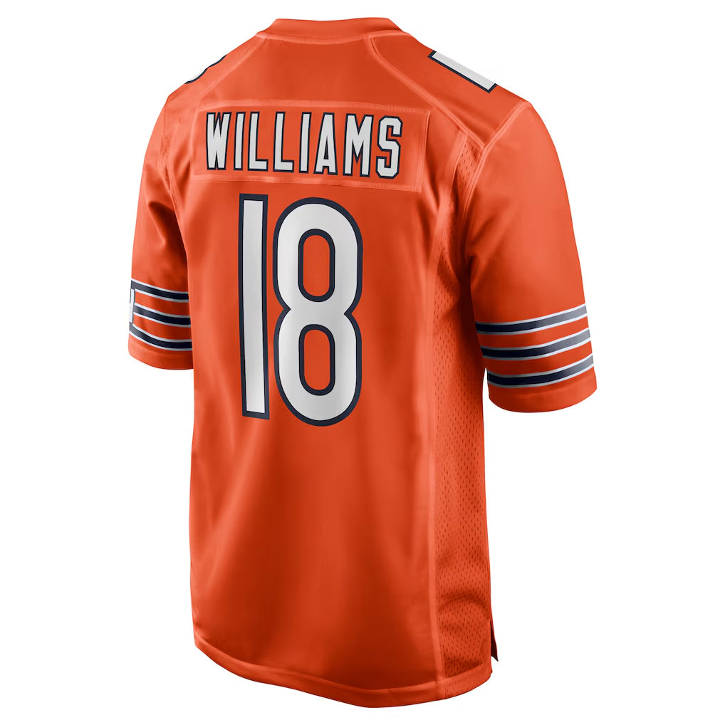 C.Bears #18 Caleb Williams Player Orange Home Game Ldoa Stitched Jerseys