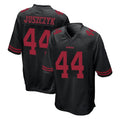 SF.49ers #44 Kyle Juszczyk Player Black Alternate Home Game Ldoa Stitched Jerseys