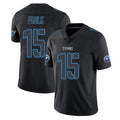 T.Titans #15 Keldric Faulk Player Black Impact Limited Home Game Ldoa Stitched Jerseys