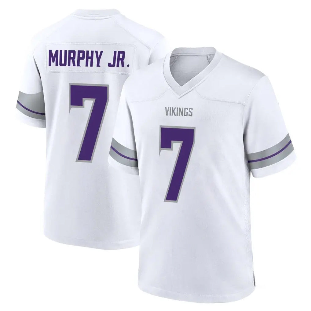 M.Vikings #7 Byron Murphy Jr. Player White Alternate Home Game Ldoa Stitched Jerseys