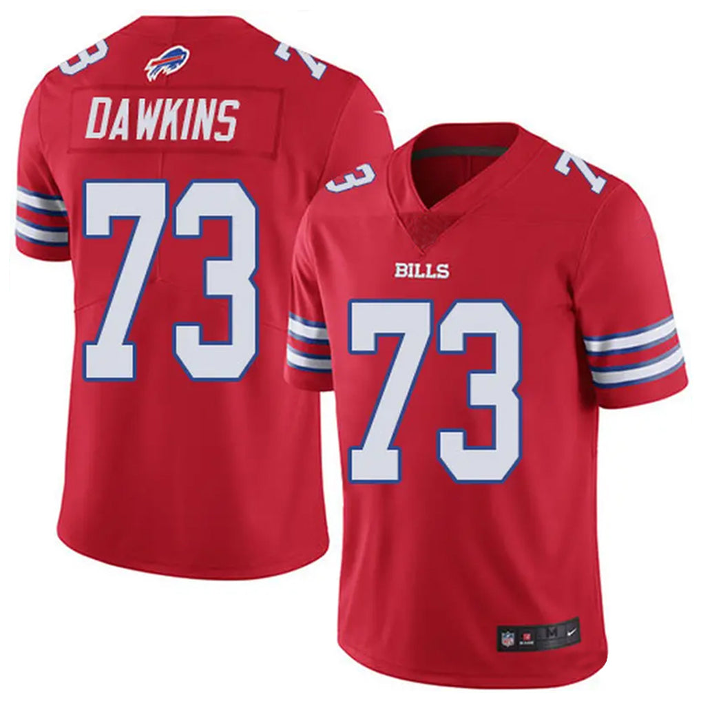 B.Bills #73 Dion Dawkins Player Red Vapor Untouchable Limited Ldoa Stitched Jerseys