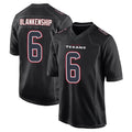 H.Texans #6 Reed Blankenship Player Black Fashion Home Game Ldoa Stitched Jerseys
