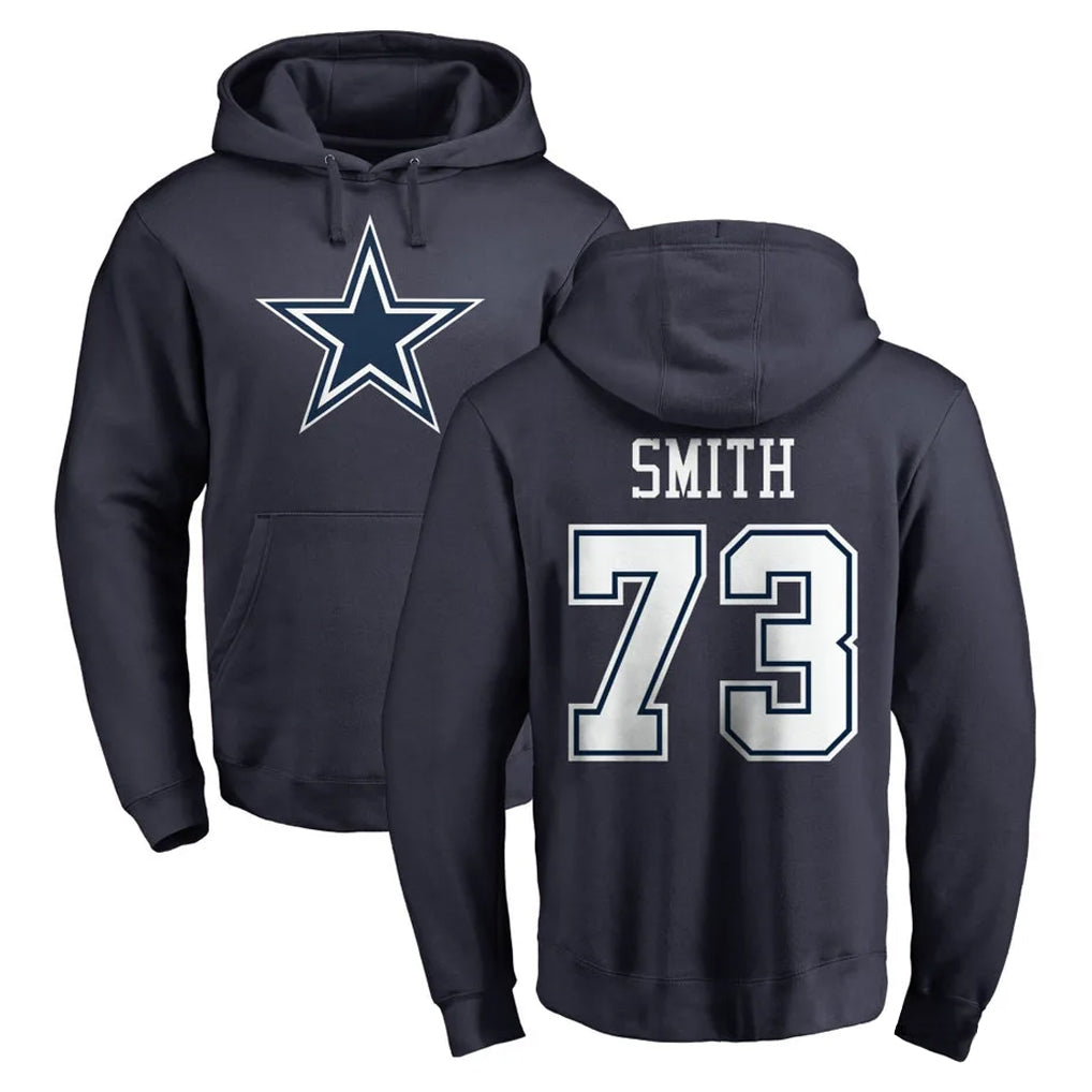 D.Cowboys #73 Tyler Smith Player Navy Pullover Hoodies Limited Ldoa Stitched Jerseys