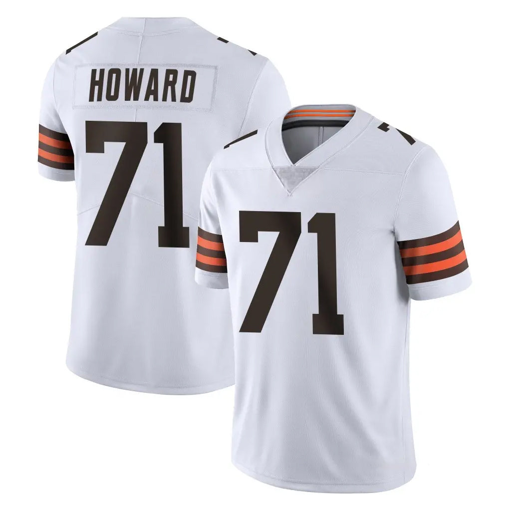 C.Browns #71 Tytus Howard Player White Vapor Untouchable Limited Home Game Ldoa Stitched Jerseys