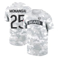 C.Bears #25 Kyle Monangai Player Arctic Camo Salute to Service Performance T-Shirt Limited Ldoa Stitched Jerseys