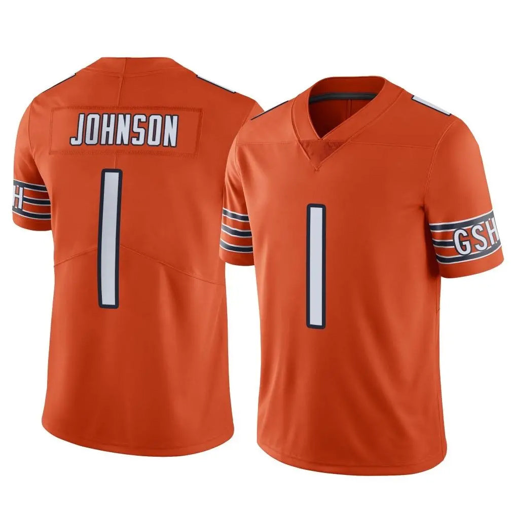 C.Bears #1 Jaylon Johnson Player Orange Alternate Vapor Limited Home Game Ldoa Stitched Jerseys