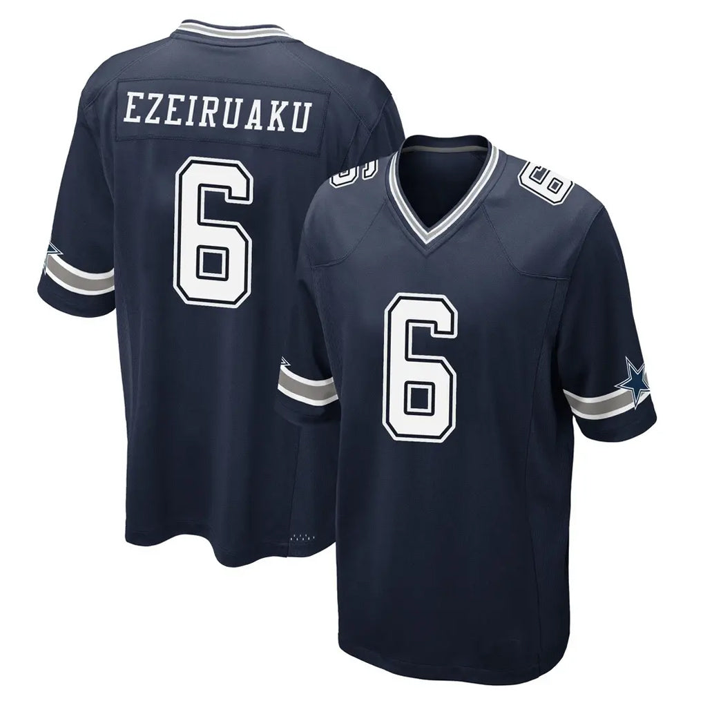 D.Cowboys #6 Donovan Ezeiruaku Player Navy Home Game Kdoa Stitched Jerseys