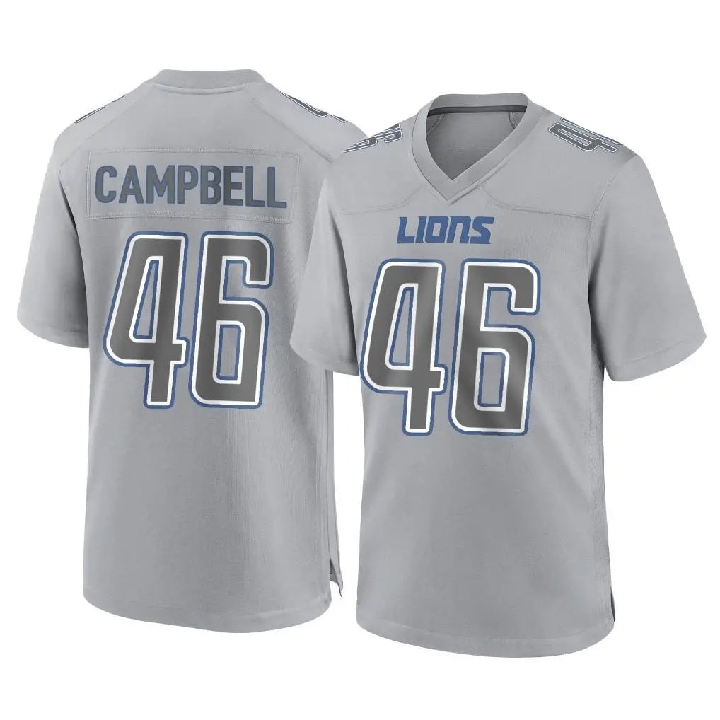 D.Lions #46 Jack Campbell Player Gray Atmosphere Fashion Home Game Ldoa Stitched Jerseys