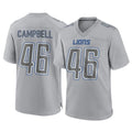 D.Lions #46 Jack Campbell Player Gray Atmosphere Fashion Home Game Ldoa Stitched Jerseys