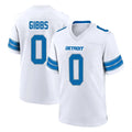 D.Lions #0 Jahmyr Gibbs Player White Alternate Home Game Ldoa Stitched Jerseys