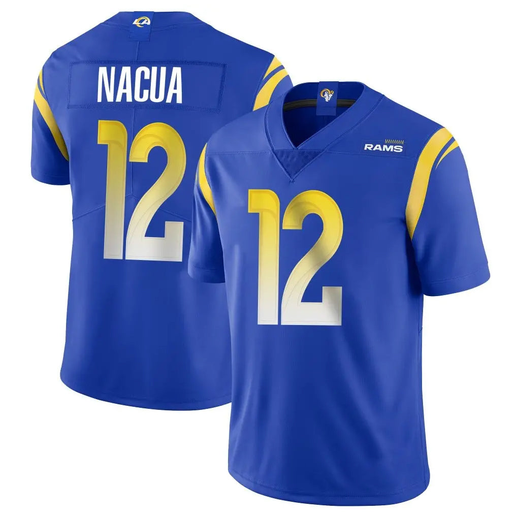 LA.Rams #12 Puka Nacua Player Royal Limited Vapor Untouchable Home Game Ldoa Stitched Jerseys
