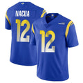 LA.Rams #12 Puka Nacua Player Royal Limited Vapor Untouchable Home Game Ldoa Stitched Jerseys