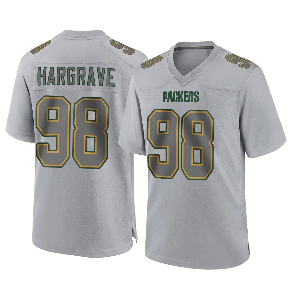 GB.Packers #98 Javon Hargrave Player Gray Atmosphere Fashion Home Game Ldoa Stitched Jerseys