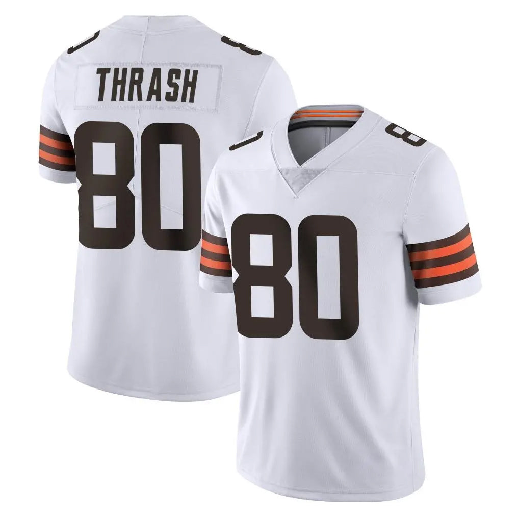 C.Browns #80 Jamari Thrash Player White Vapor Untouchable Limited Home Game Ldoa Stitched Jerseys