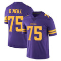 M.Vikings #75 Brian O'Neill Player Purple Limited Color Rush Home Game Ldoa Stitched Jerseys