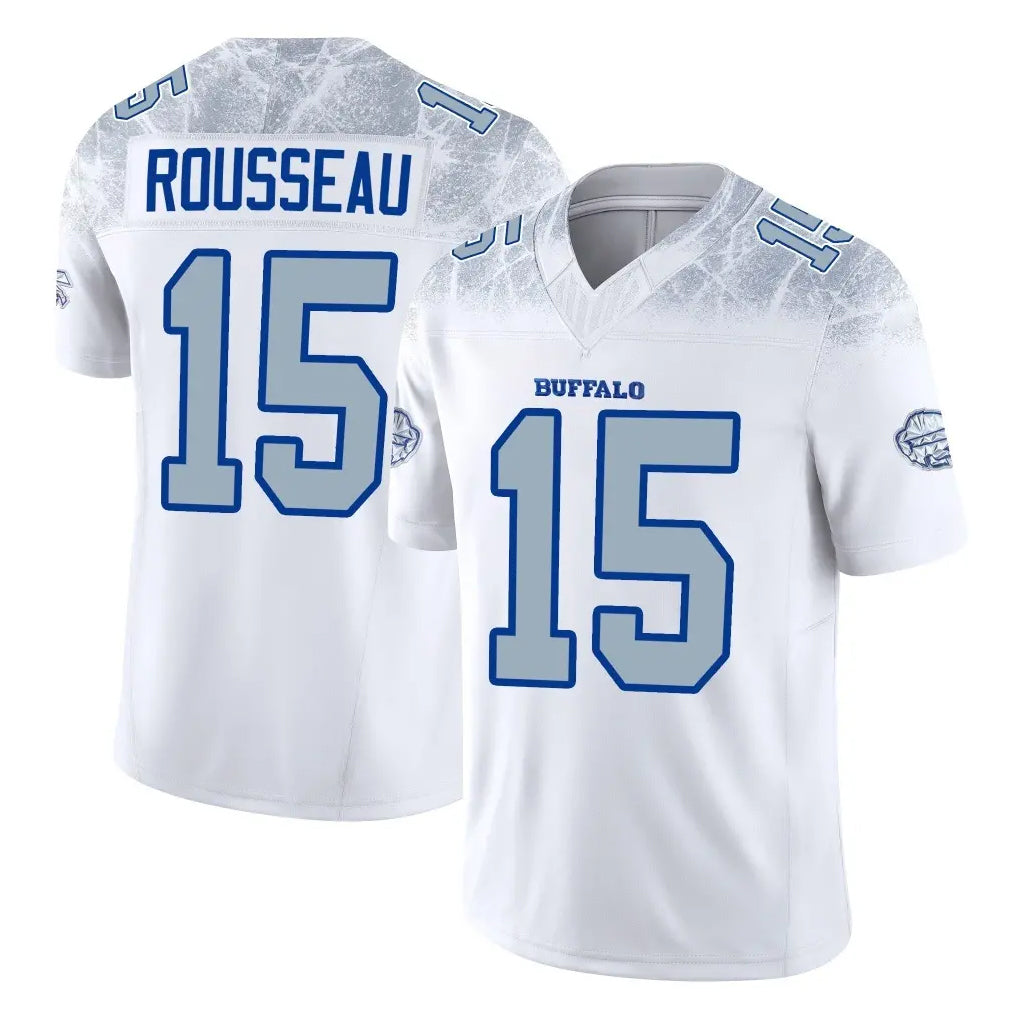 B.Bills #15 Greg Rousseau Player White Rivalries Collection Limited Game Ldoa Stitched Jerseys