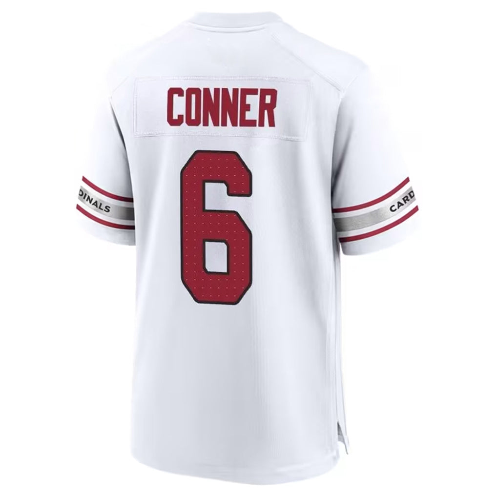 A.Cardinals #6 James Conner Player White Home Game Ldoa Stitched Jerseys
