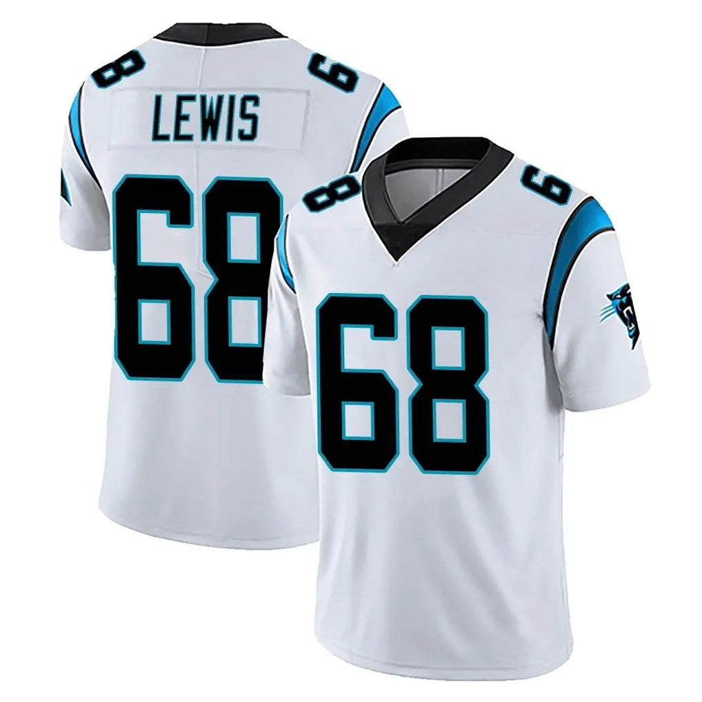 C.Panthers #68 Damien Lewis Player White Vapor Untouchable Limited Game Ldoa Stitched Jerseys