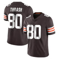 C.Browns #80 Jamari Thrash Player Brown Color Vapor Untouchable Limited Home Game Ldoa Stitched Jerseys