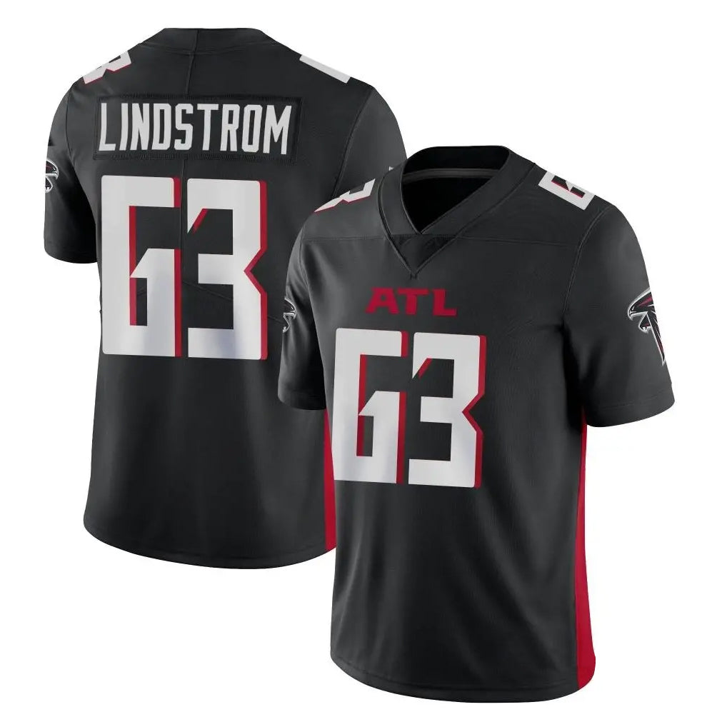 A.Falcons #63 Chris Lindstrom Player Black Vapor Untouchable Limited Home Game Ldoa Stitched Jerseys
