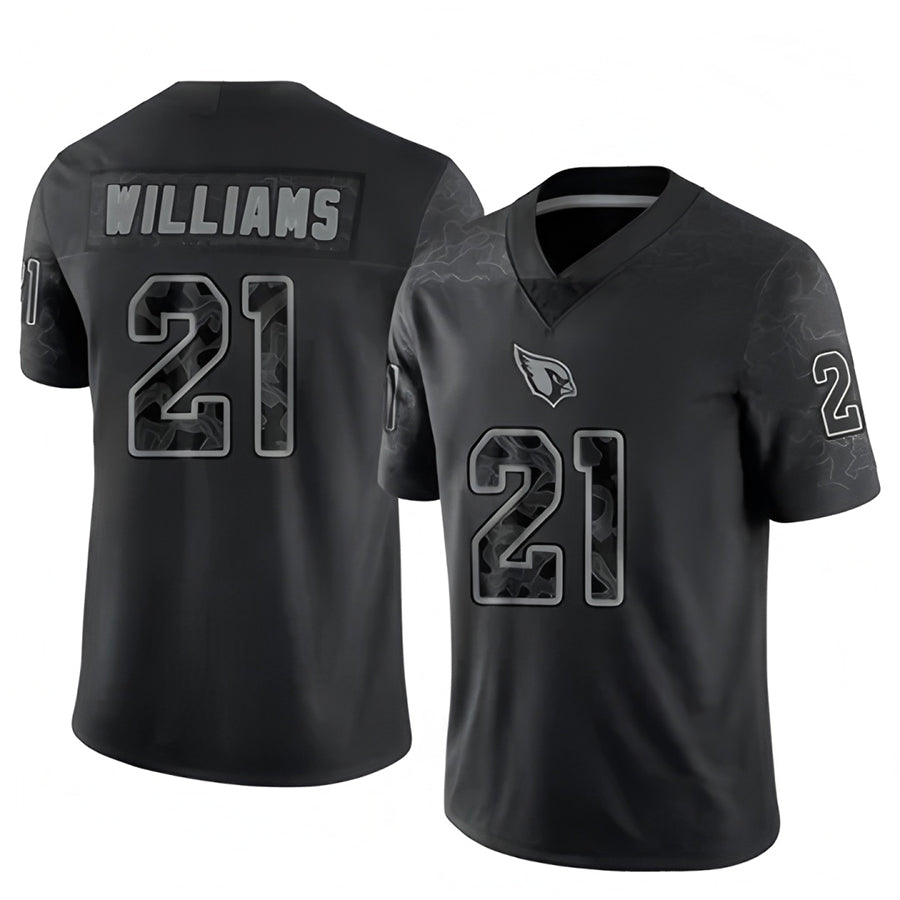 A.Cardinals #21 Garrett Williams Player Black RFLCTV Limited Ldoa Stitched Jerseys