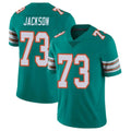 M.Dolphins #73 Austin Jackson Player Aqua Limited Alternate Vapor Untouchable Home Game Ldoa Stitched Jerseys