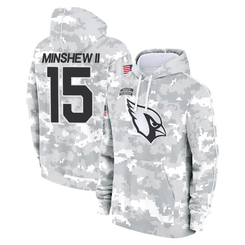 A.Cardinals #15 Gardner Minshew II Player Arctic Camo Limited Salute to Service Pullover Hoodies Game Ldoa Stitched Jerseys