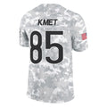 C.Bears #85 Cole Kmet Player Arctic Camo Salute to Service Limited Ldoa Stitched Jerseys