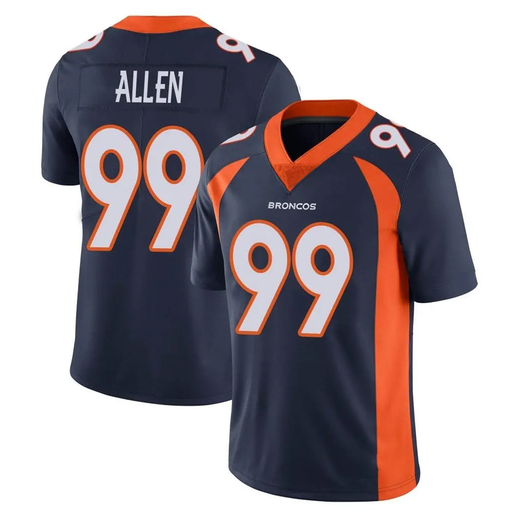 D.Broncos #99 Zach Allen Player Navy Vapor Untouchable Limited Game Ldoa Stitched Jerseys