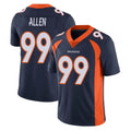 D.Broncos #99 Zach Allen Player Navy Vapor Untouchable Limited Game Ldoa Stitched Jerseys