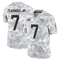 J.Jaguars #7 Brian Thomas Jr. Player Arctic Camo Salute To Service Limited Game Ldoa Stitched Jerseys