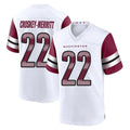 W.Commanders #22 Jacory Croskey-Merritt Player White Game Home Ldoa Stitched Jerseys