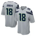 S.Seahawks #18 Elijah Arroyo Player Gray Home Game Ldoa Stitched Jerseys