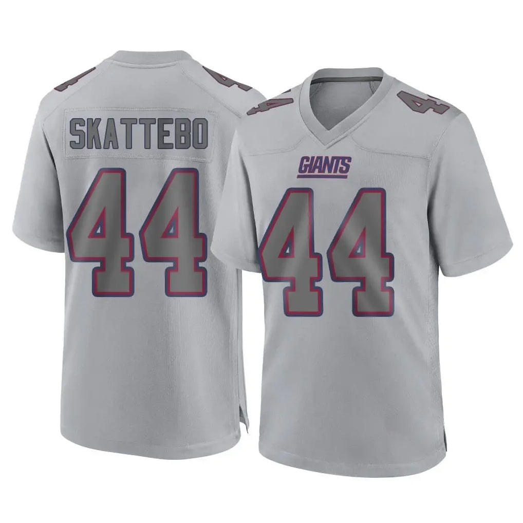 NY.Giants #44 Cam Skattebo Player Gray Atmosphere Fashion Limited Game Ldoa Stitched Jerseys