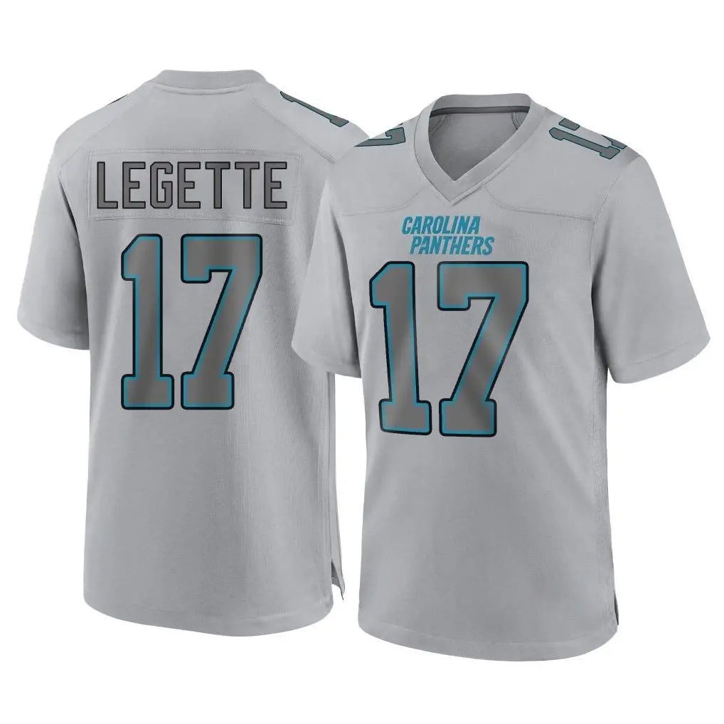 C.Panthers #17 Xavier Legette Player Gray Atmosphere Fashion Game Ddoa Ldoa Stitched Jerseys