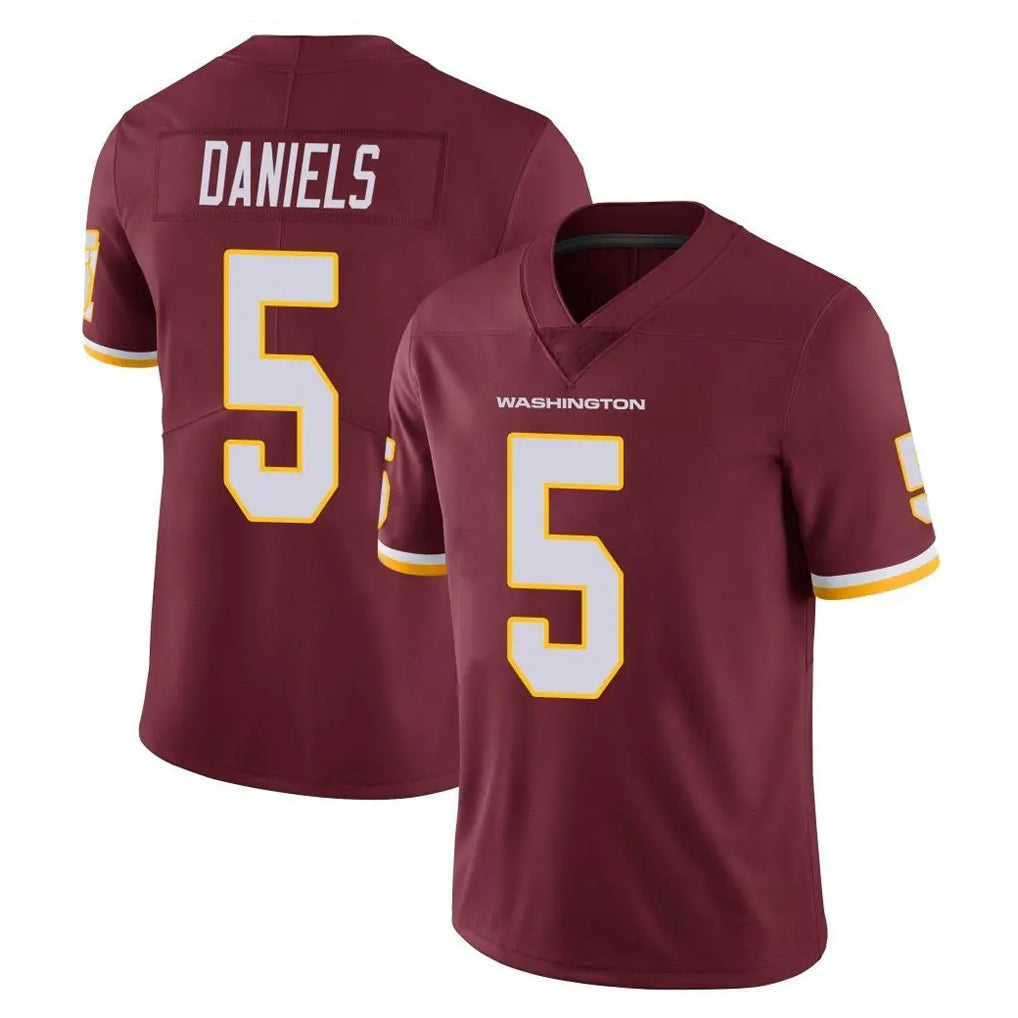 W.Commanders #5 Jayden Daniels Player Burgundy Limited Team Color Vapor Untouchable Home Game Ldoa Stitched Jerseys