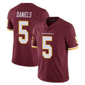 W.Commanders #5 Jayden Daniels Player Burgundy Limited Team Color Vapor Untouchable Home Game Ldoa Stitched Jerseys