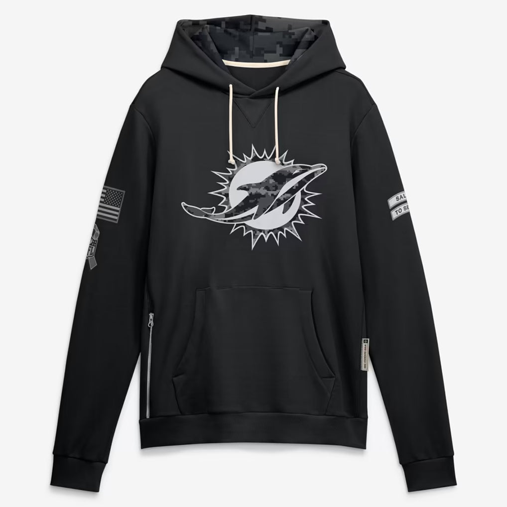 M.Dolphins 2026 Black Logo Pullover Hoodies Limited Game Ldoa Stitched Jerseys