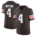 C.Browns #4 Deshaun Watson Player Brown Vapor F.U.S.E. Limited Home Game Ldoa Stitched Jerseys