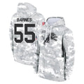 D.Lions #55 Derrick Barnes Player Arctic Camo Salute to Service Hoodies Limited Game Ldoa Stitched Jerseys