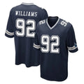 D.Cowboys #92 Quinnen Williams Player Navy Home Game Ldoa Stitched Jerseys
