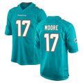 M.Dolphins #17 Trey Moore Player Aqua Home Game Ldoa Stitched Jerseys