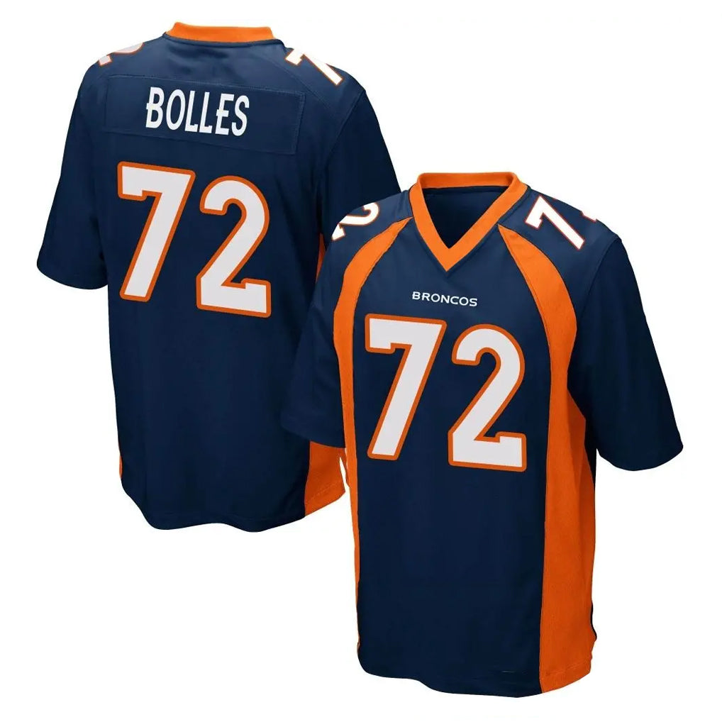 D.Broncos #72 Garett Bolles Player Navy Game Ldoa Stitched Jerseys
