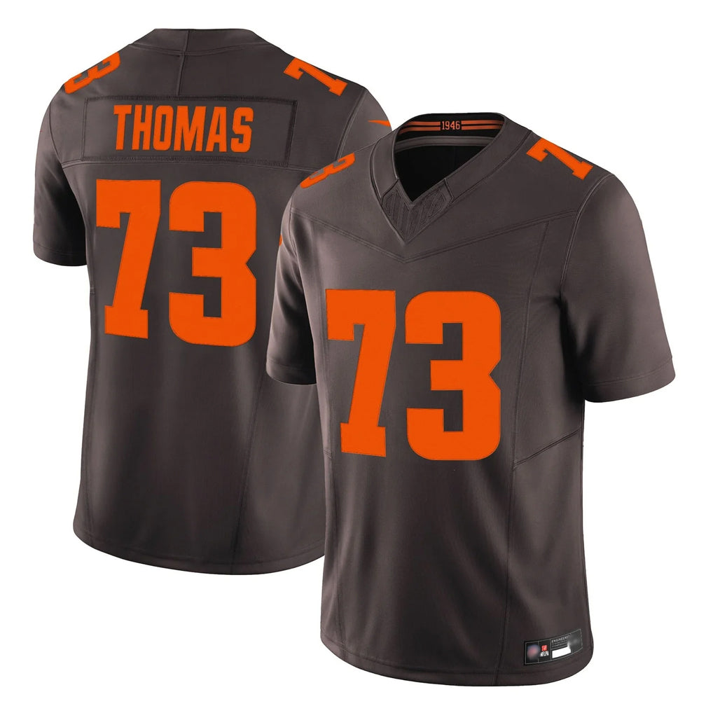 C.Browns #73 Joe Thomas Player Brown Limited Vapor F.U.S.E. Alternate Game Ldoa Stitched Jerseys