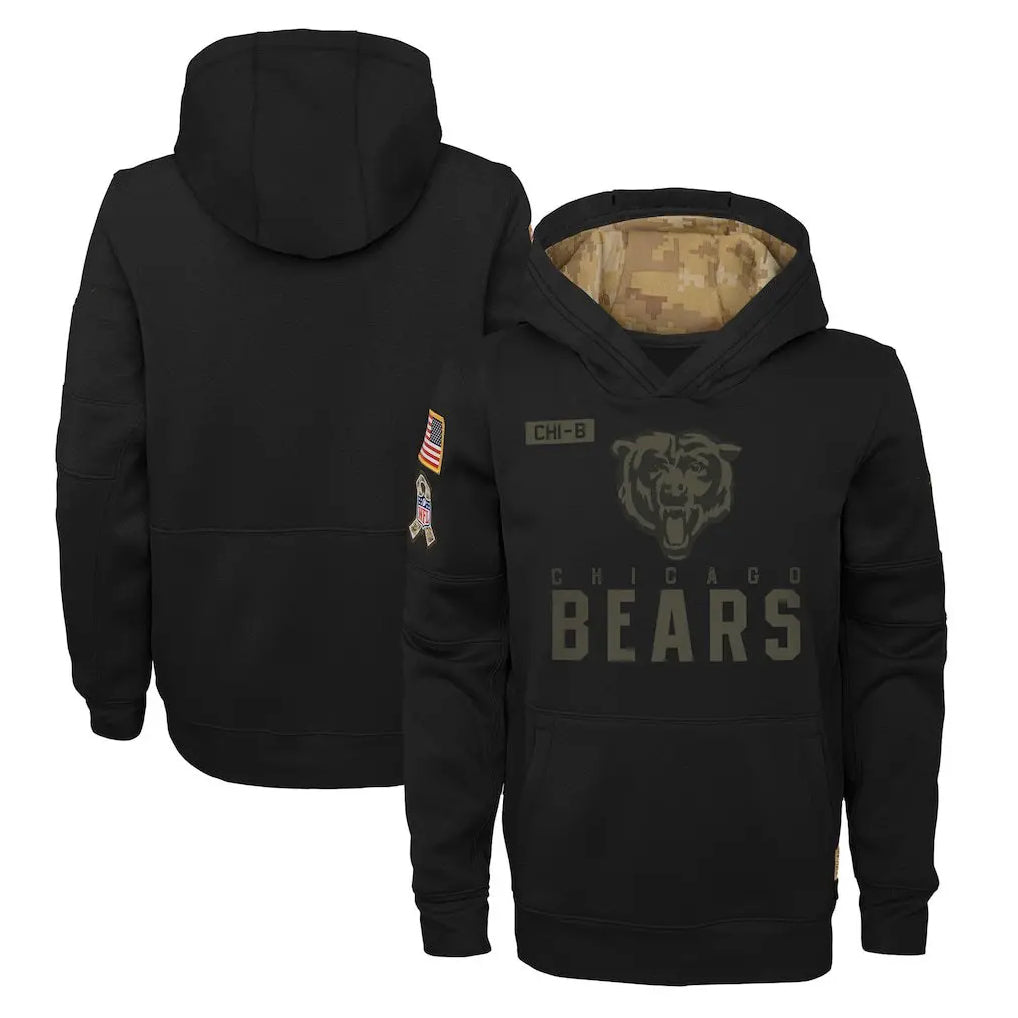C.Bears ## Bears Blank Player Black Salute to Service Pullover Hoodies Limited Home Ldoa Stitched Jerseys