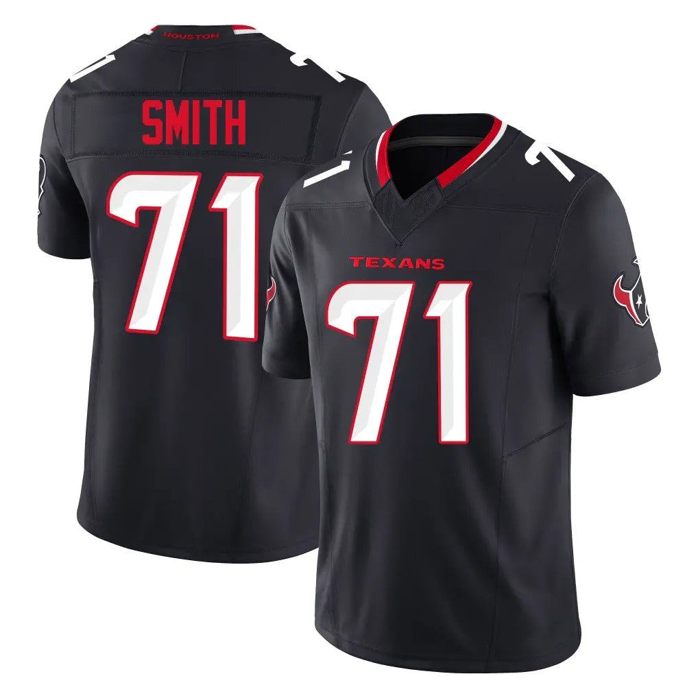 H.Texans #71 Braden Smith Player Navy Limited Alternate Vapor F.U.S.E. Home Game Ldoa Stitched Jerseys