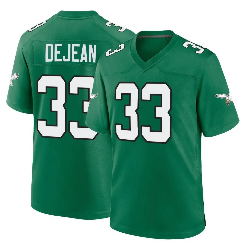 P.Eagles #33 Cooper DeJean Player Green Kelly Alternate Home Game Ldoa Stitched Jerseys